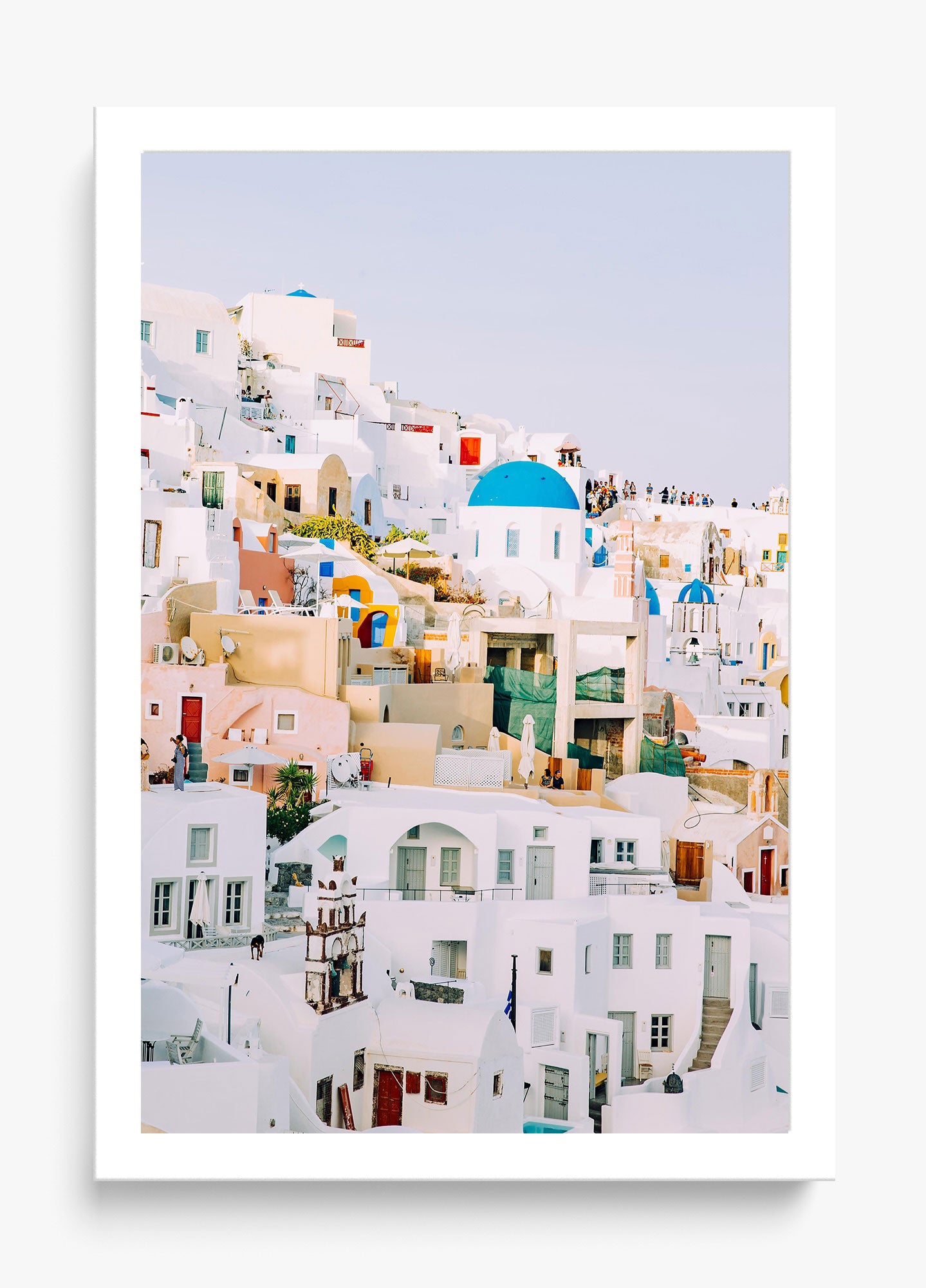 Somewhere In Santorini Unframed