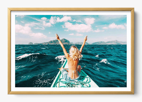 Peace Forever in a Gold frame
