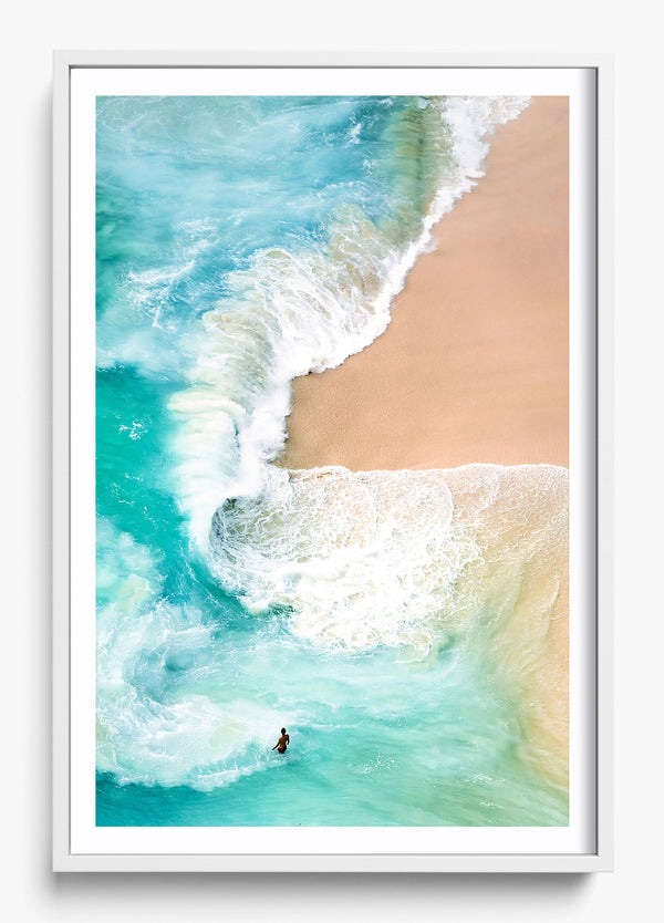 Riptides of Indonesia in a White frame
