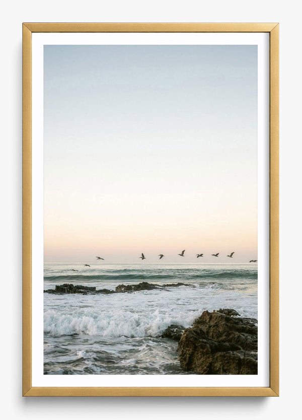 Santa Teresa Mornings in a Gold frame