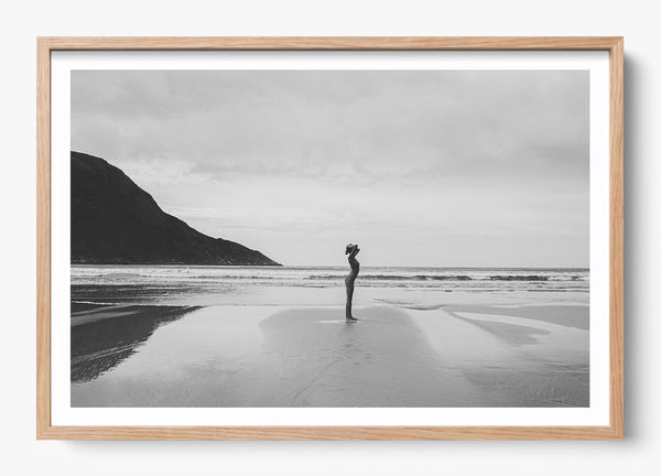 Savouring Solitude in a Hickory frame