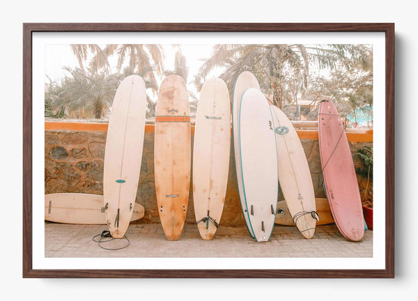 Sayulita in a Heritage Walnut frame