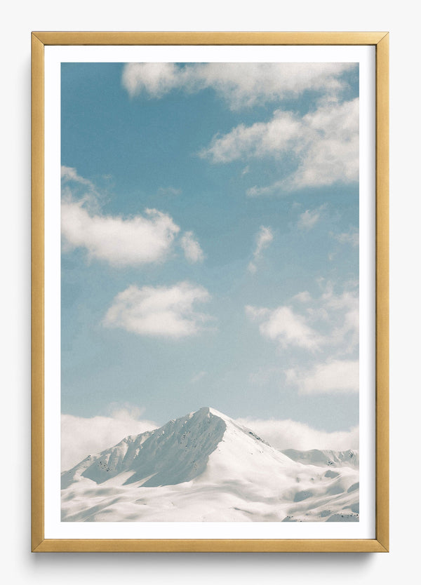 Snowy Mountain in a Gold frame