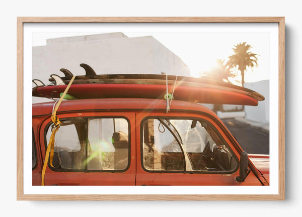 Strapped in a Hickory frame