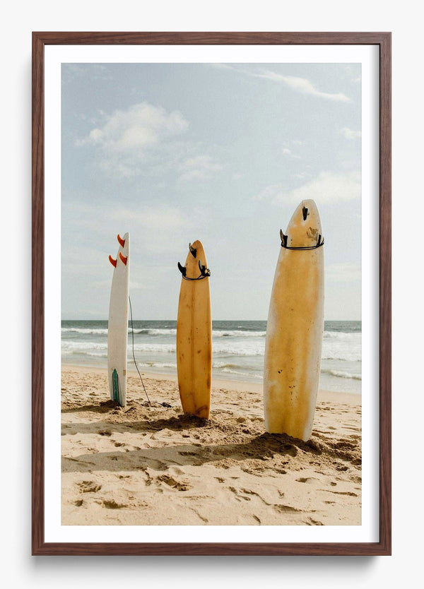 Surf Break Laguna in a Heritage Walnut frame