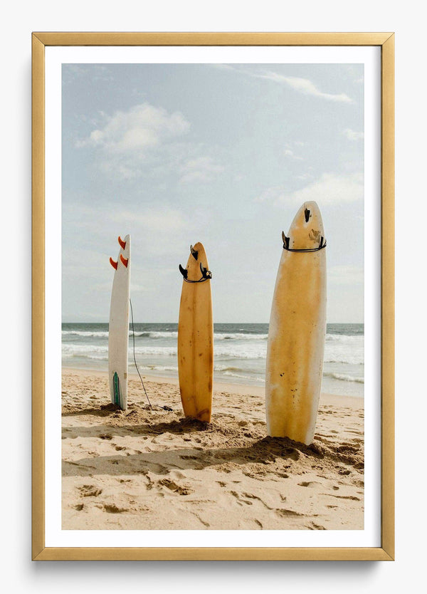 Surf Break Laguna in a Gold frame