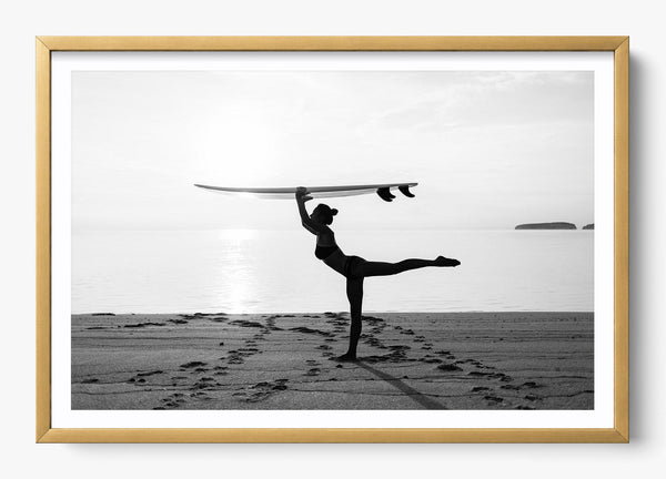 Surf In Spirit in a Gold frame