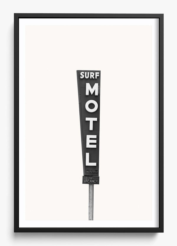 The Surf Motel in a Black frame