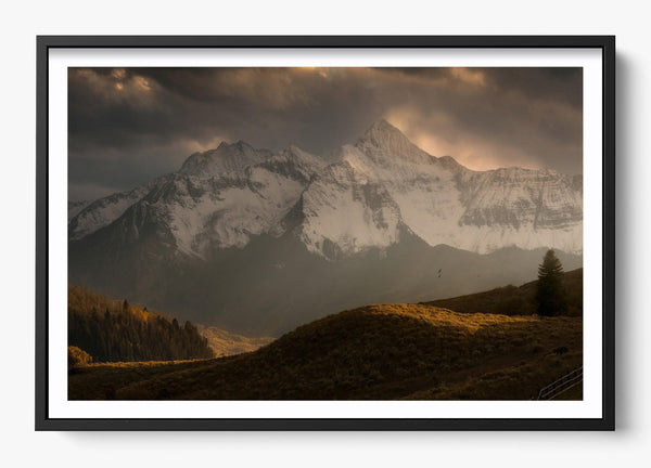 Telluride Dawn in a Black frame