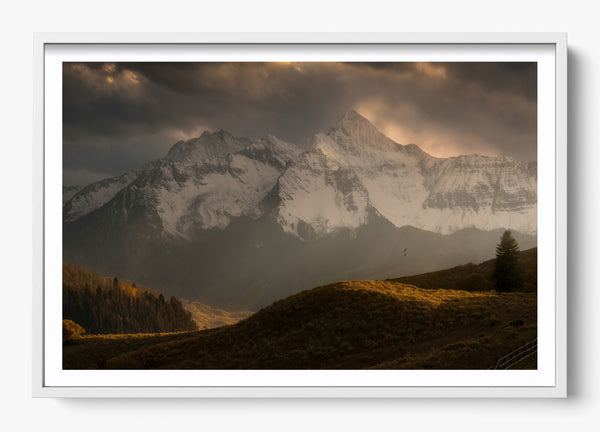 Telluride Dawn in a White frame