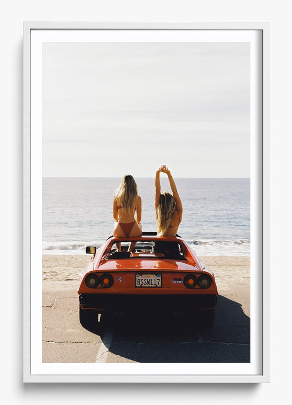 Top Of The World in a White frame