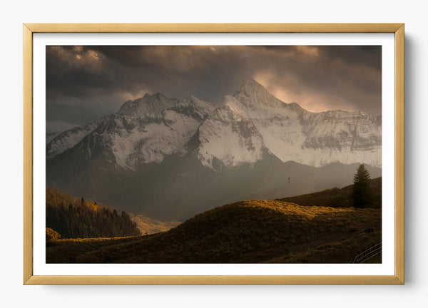 Telluride Dawn in a Gold frame