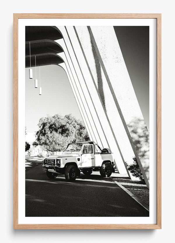 The Defender in a Hickory frame