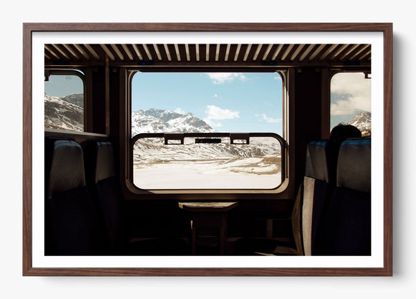 Train Ride in a Heritage Walnut frame