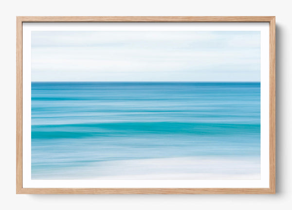 Tunnels Beach in a Hickory frame