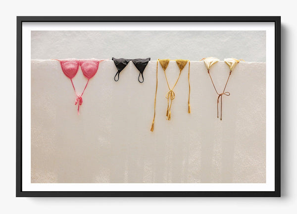 Bikini Hangs in a Black frame