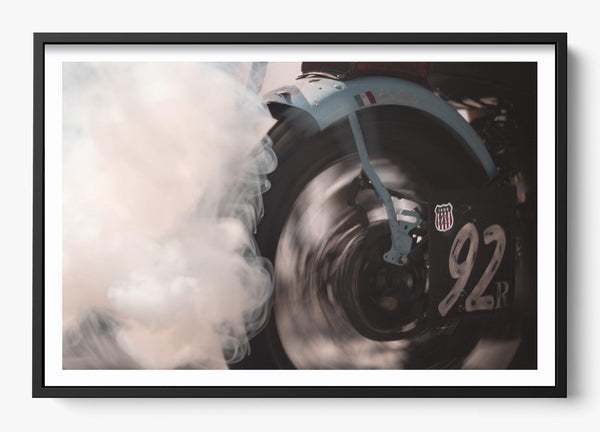 Burnout in a Black frame