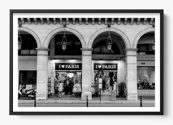 I Love Paris in a Black frame
