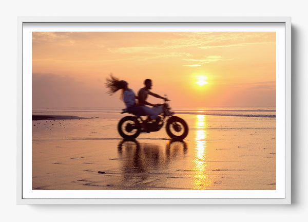Love Moves Fast in a White frame