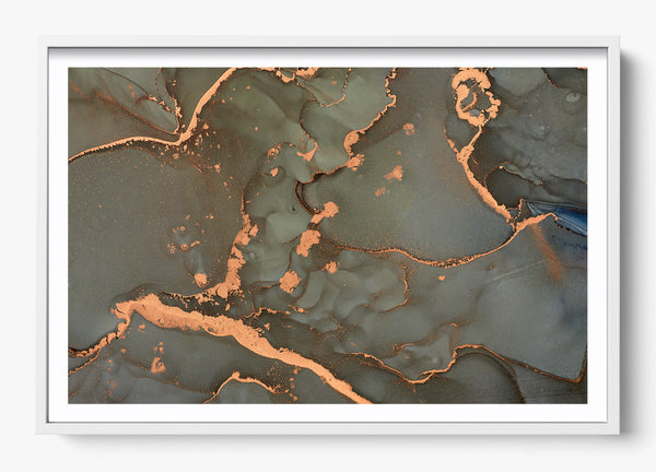 Copper Current in a White frame