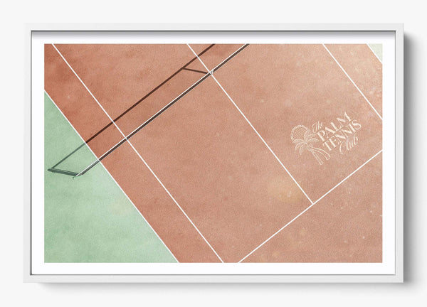 Palm Court in a White frame