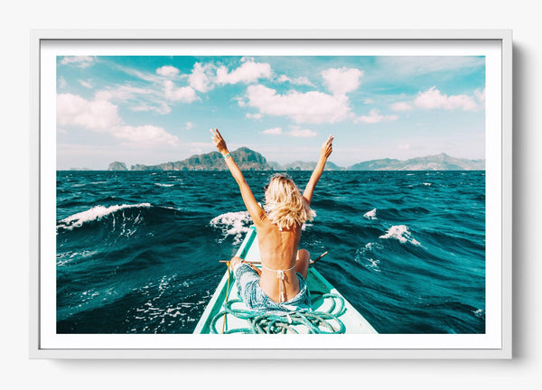 Peace Forever in a White frame