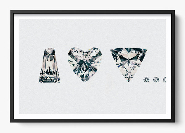 Say It With Diamonds in a Black frame