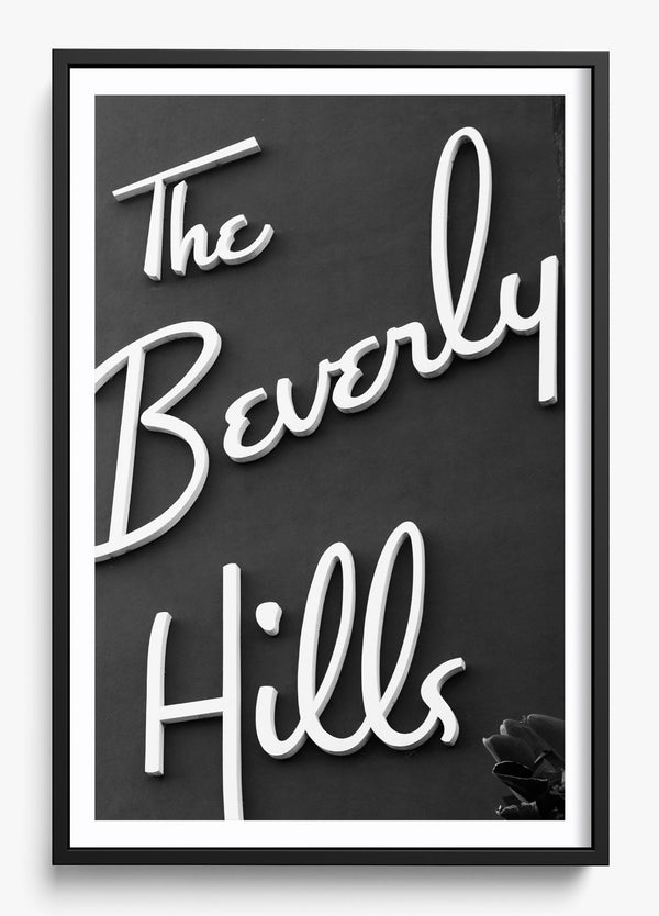 The Beverly Hills in a Black frame