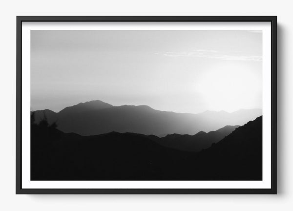 Valley View in a Black frame