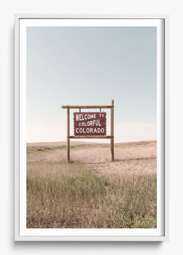 Colorful Colorado in a White frame