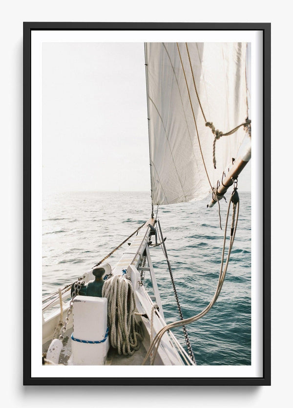 Set Sail in a Black frame