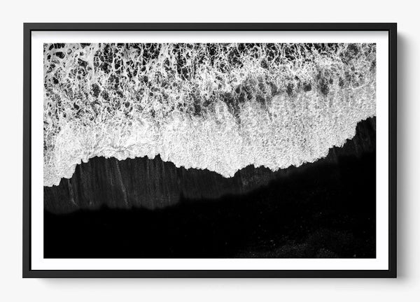 Black Shores At Dawn in a Black frame